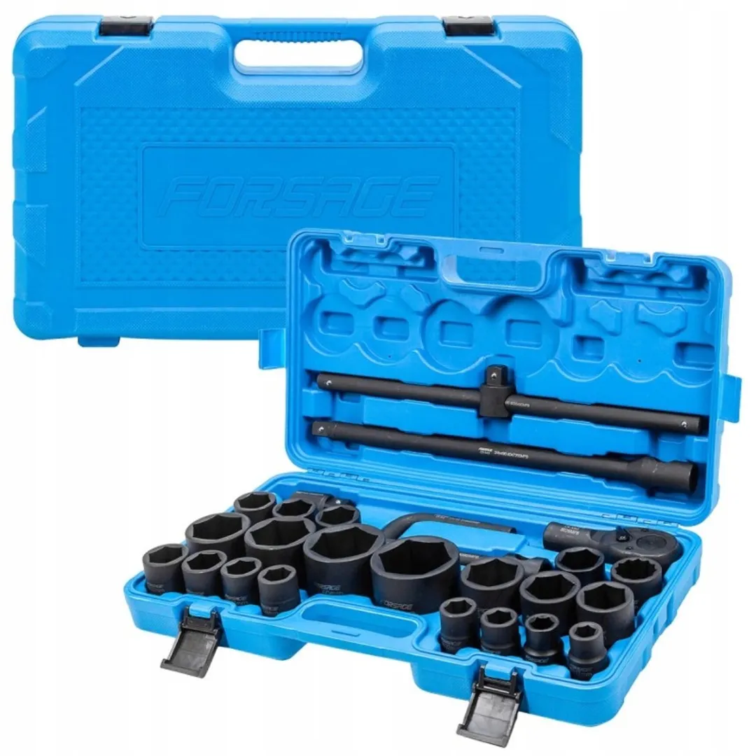 Forsage Impact Doppenset 26-delig 17-65mm 3/4"-1" - Zeskant