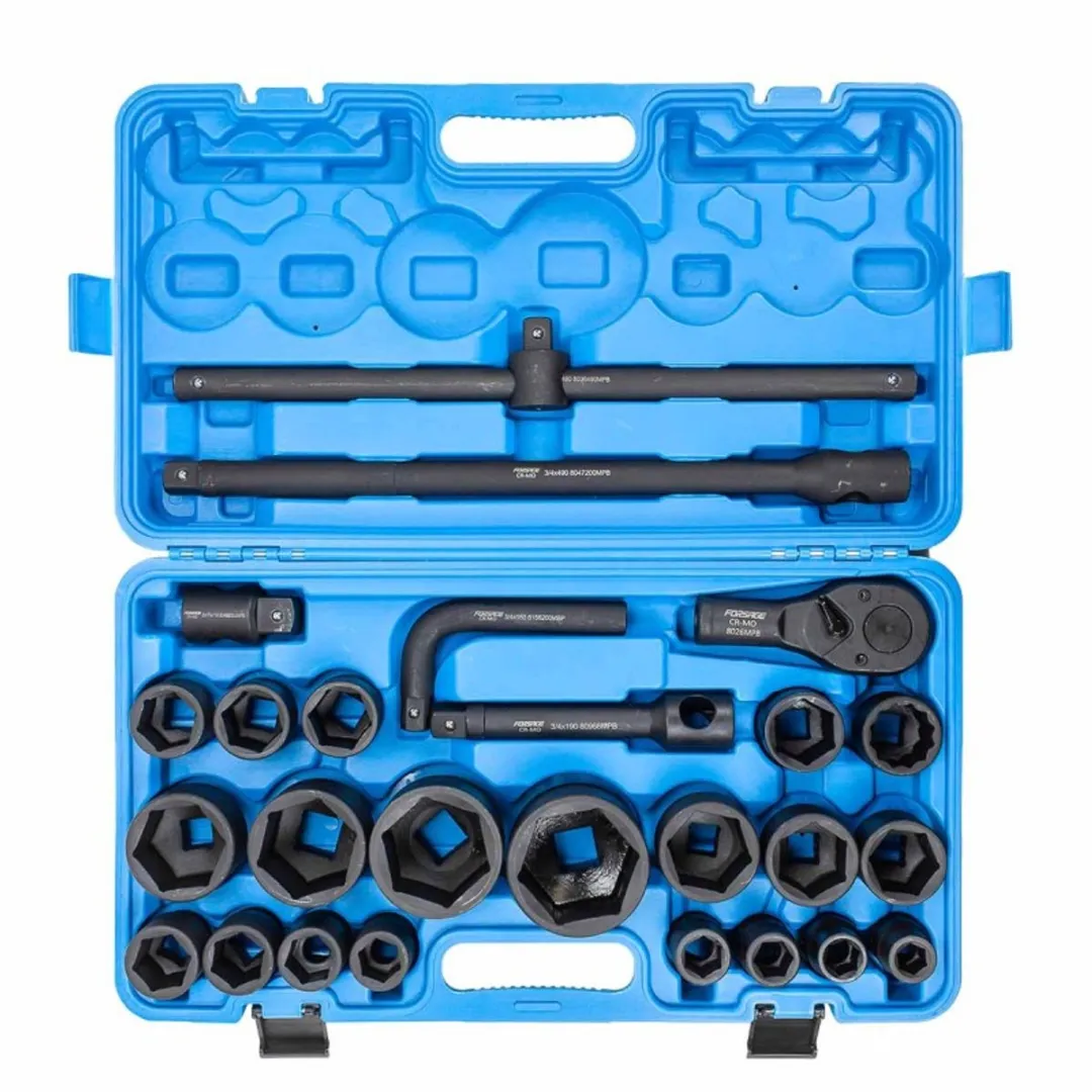 Forsage Impact Doppenset 26-delig 17-65mm 3/4"-1" - Zeskant
