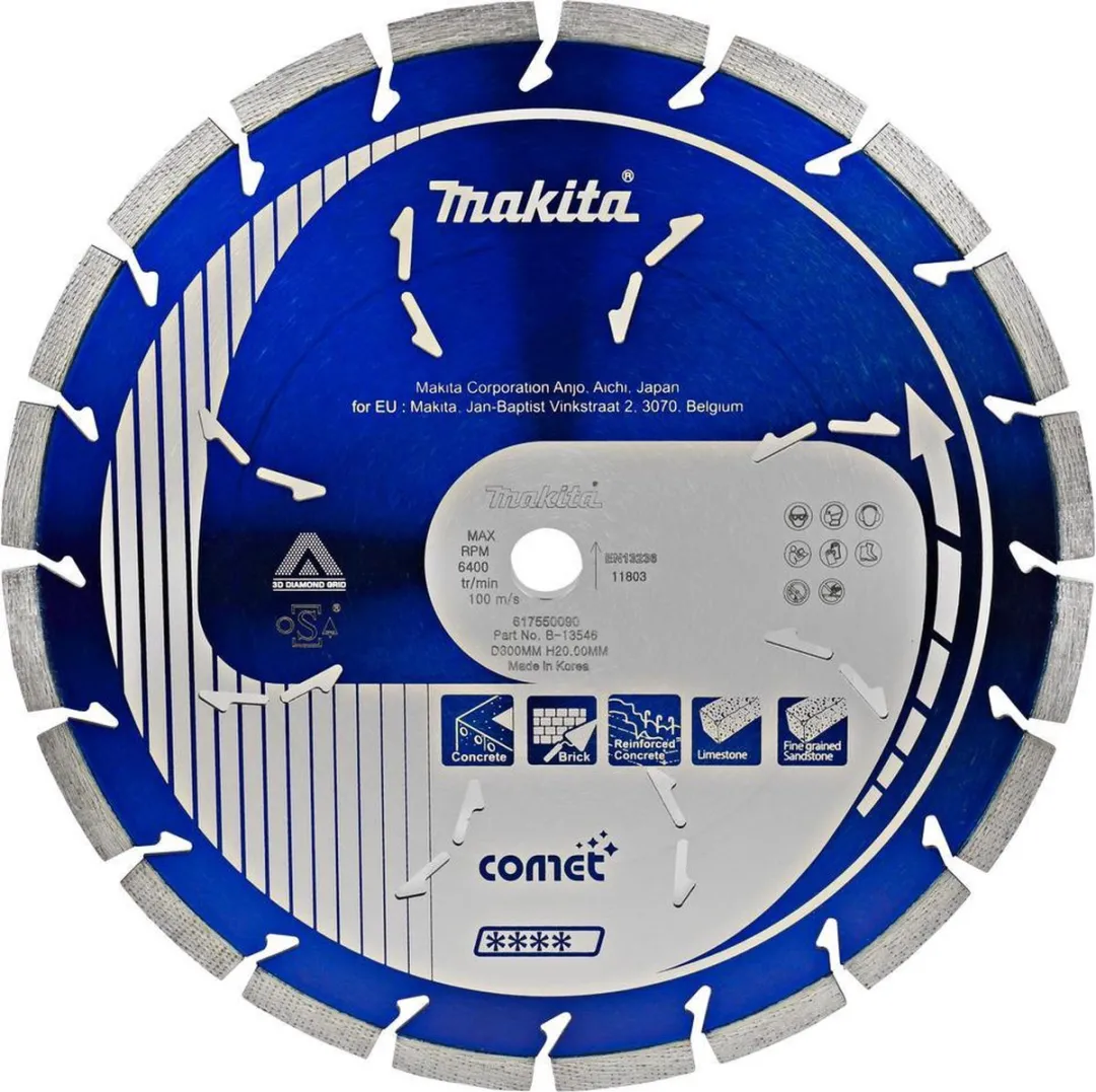 Makita Diamantschijf B-13546 300x20x3,2mm