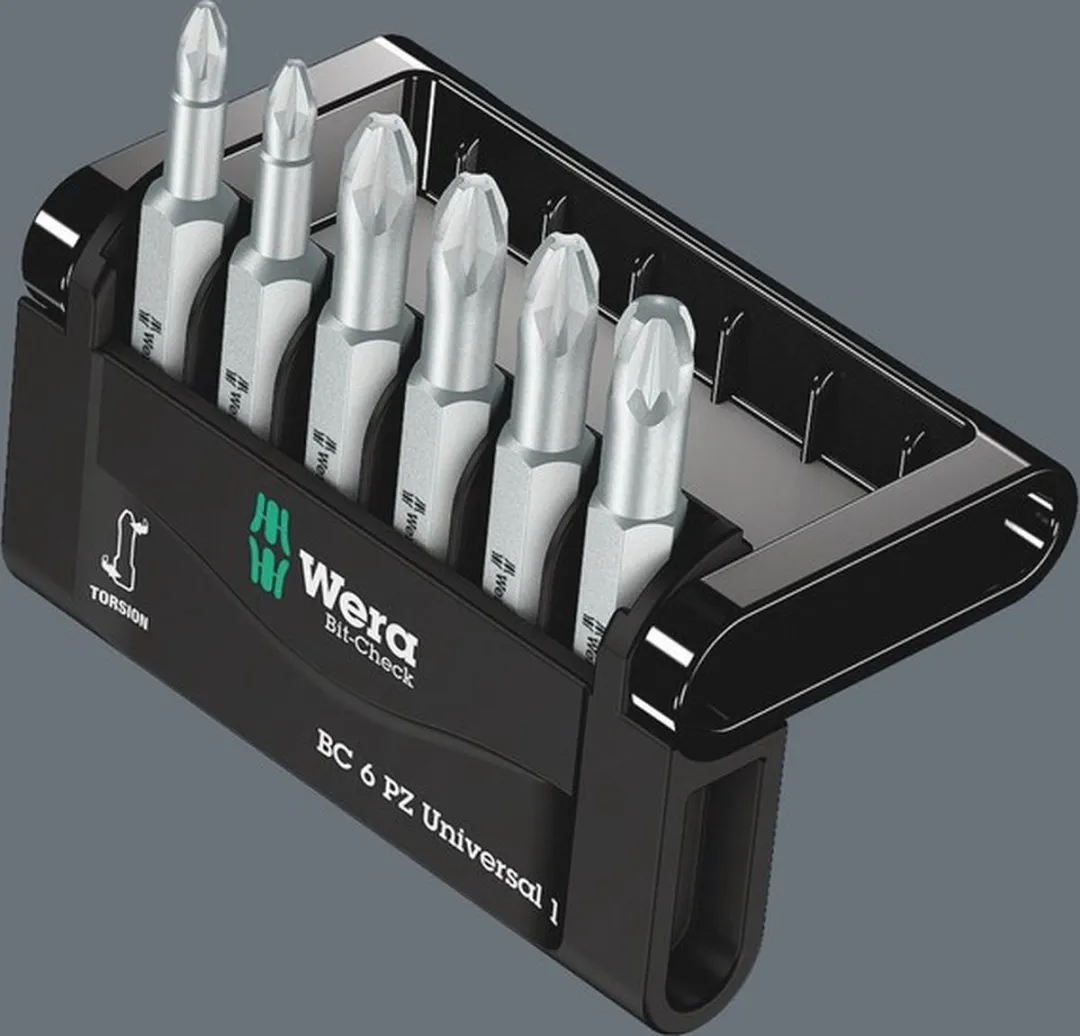 Wera 05056471001 Bit-Check 6 PZ Universal - 6-delig - afbeelding 6 van 6