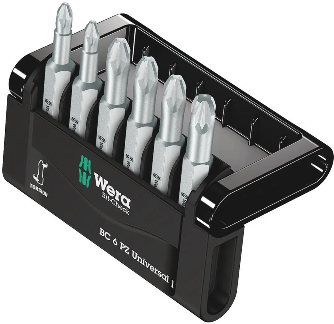 Wera 05056471001 Bit-Check 6 PZ Universal