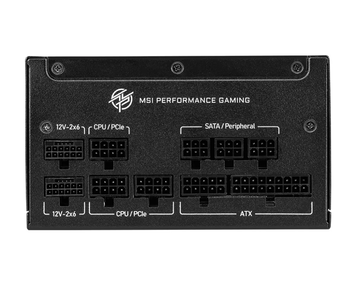 MSI MPG A850GS PCIE5 Voeding - 850W - Zwart