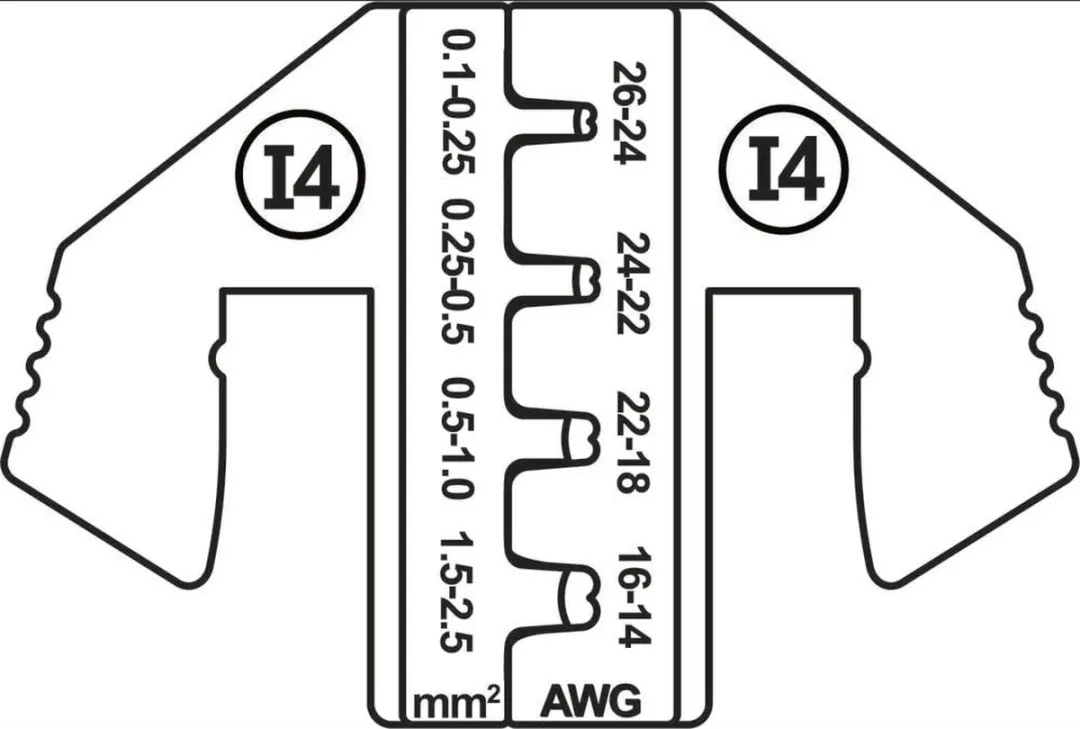 TOOLCRAFT PLE-0I4 Krimpstekkers 0.1-2.5mm² - 1 Stuk