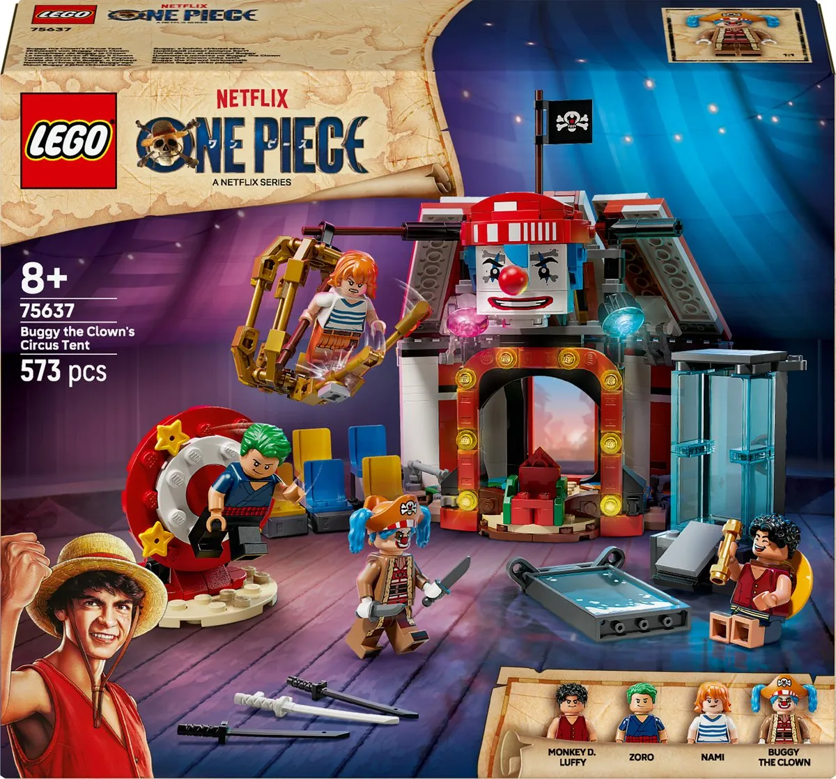 LEGO One Piece Circustent Buggy de Clown 75637 - 573 Stukken