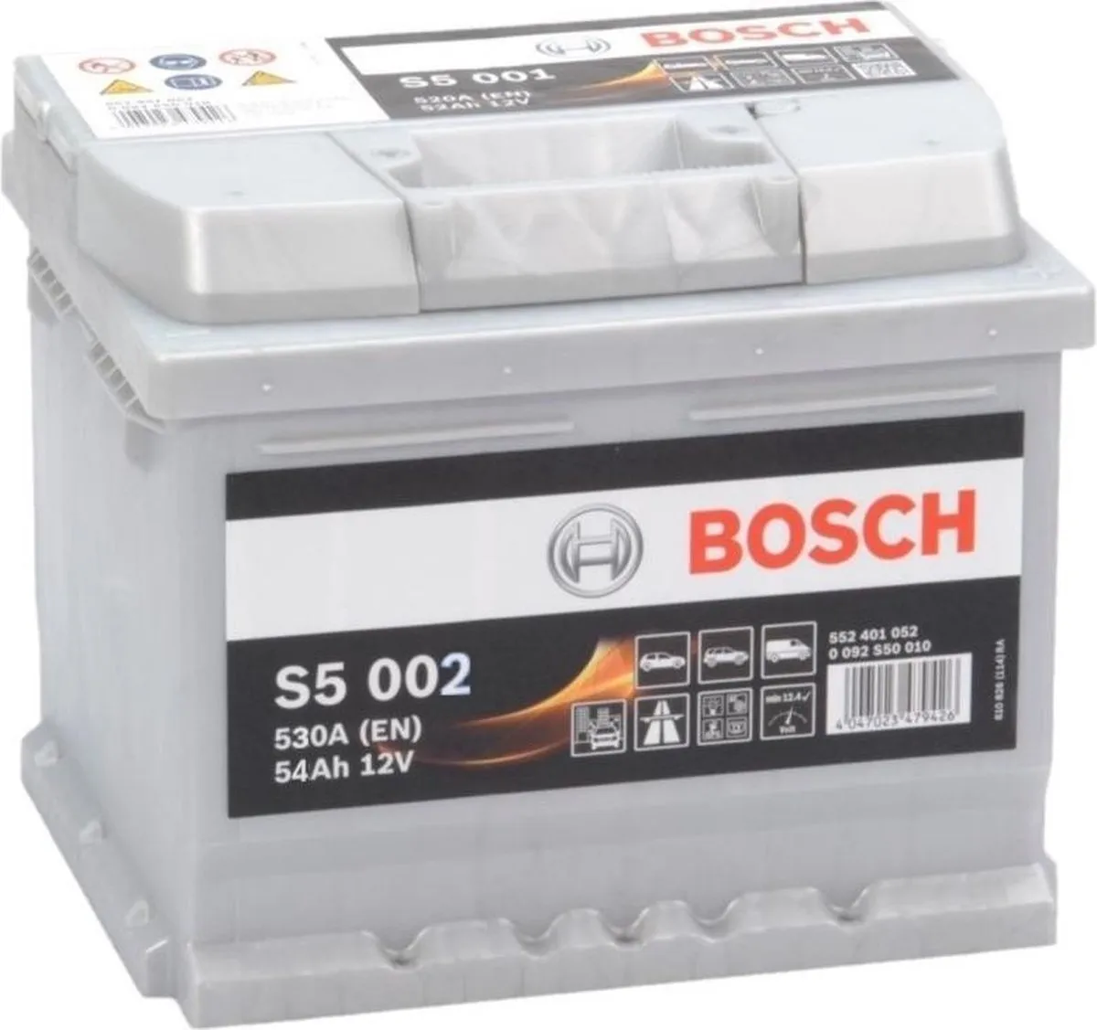 Bosch Accu S5002 12V 54Ah - 0092S50020