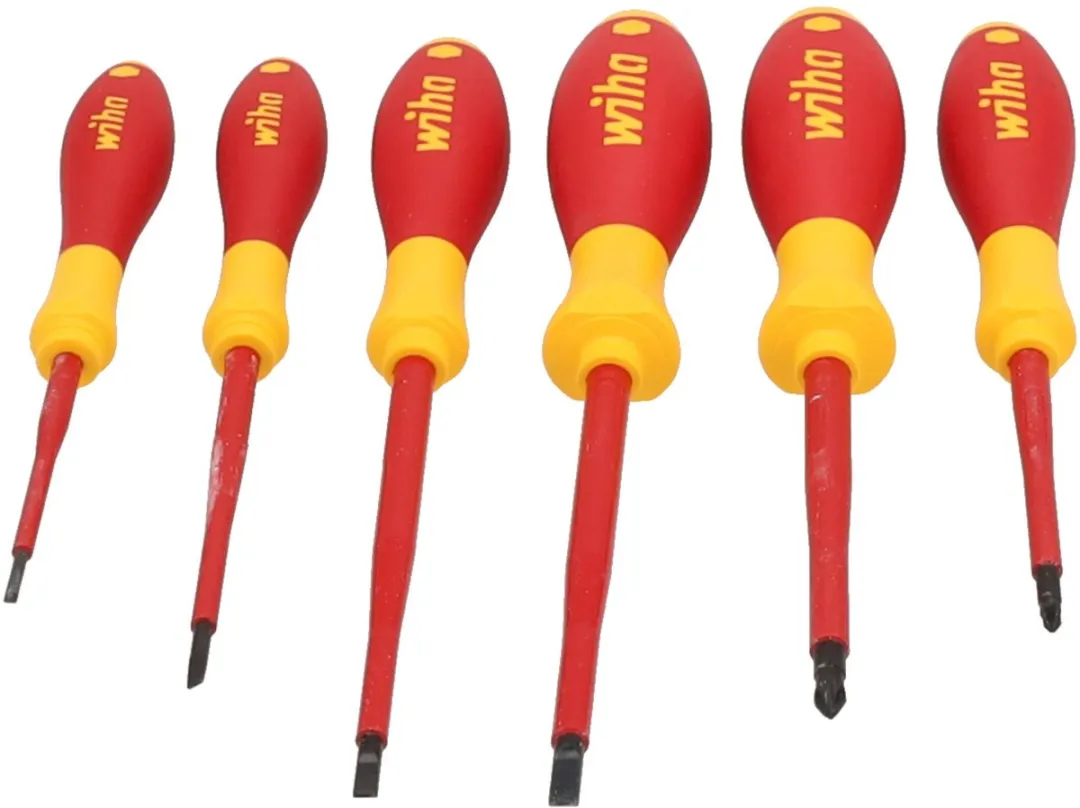 Wiha SoftFinish Electric Sleufkop & Pozidriv-Schroevendraaierset 6-delig - 320NZK6SO - afbeelding 6 van 6
