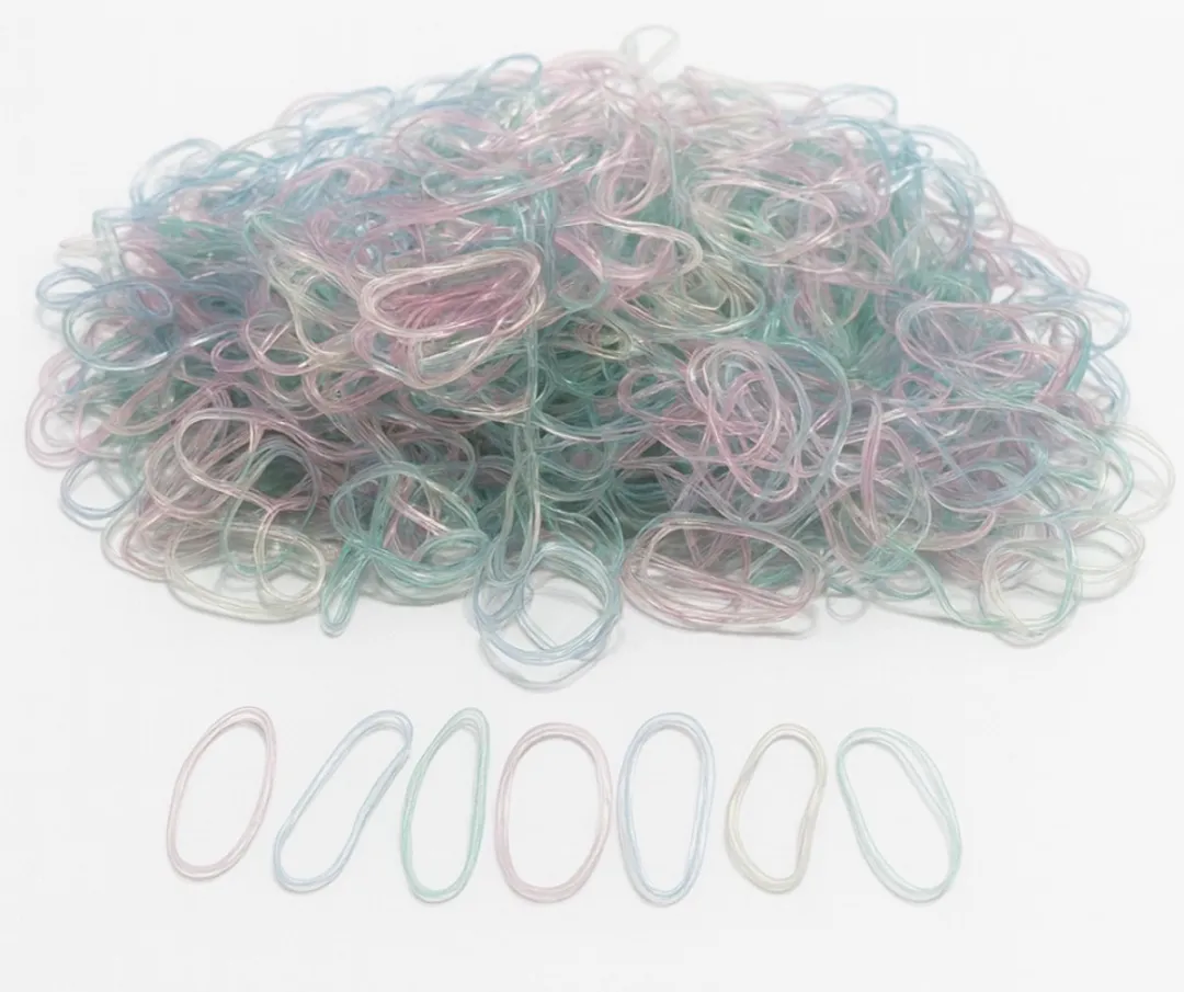 NUVEX Transparante Pastel Mini Haar Elastiekjes
