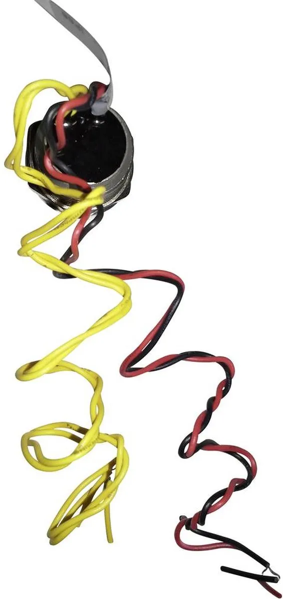 Renkforce RF-4707816 Belknop Piëzo 1-voudig - RVS/Wit