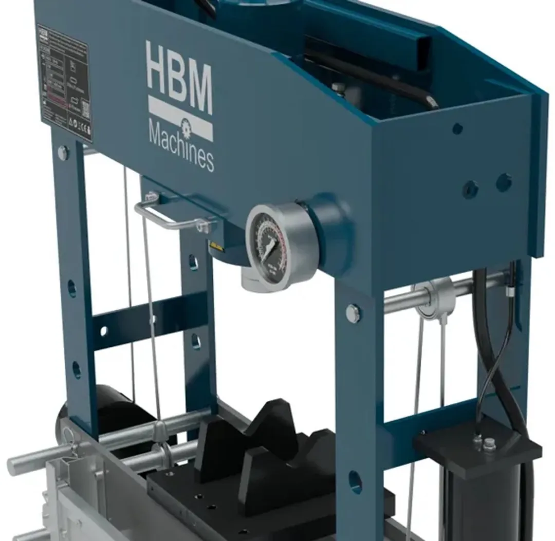 HBM 50 Ton Raamwerkpers met Veiligheidsrek - afbeelding 6 van 6