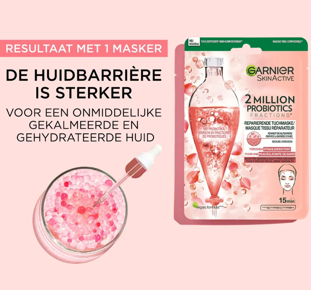 Garnier SkinActive Probiotisch Tissue Masker 28g