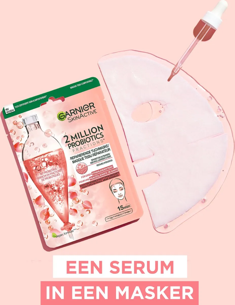 Garnier SkinActive Probiotisch Tissue Masker 28g