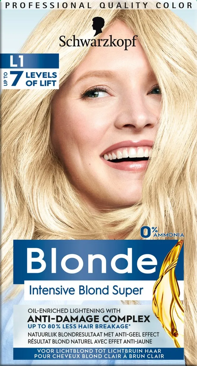 Schwarzkopf Blonde L1 Intensive Blonde Super Haarverf 627ml - 3 Stuks