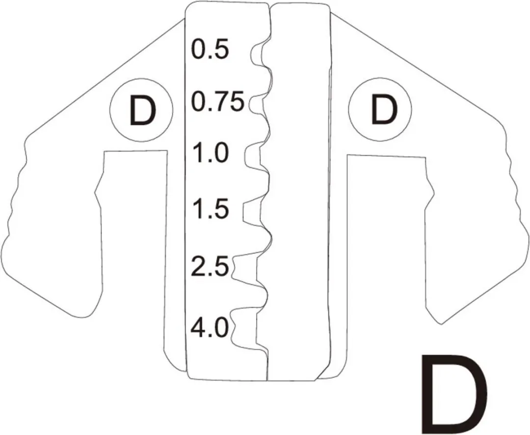 TOOLCRAFT PLE-0D Krimpinzetstuk - Krimpbereik 0.5-4mm²