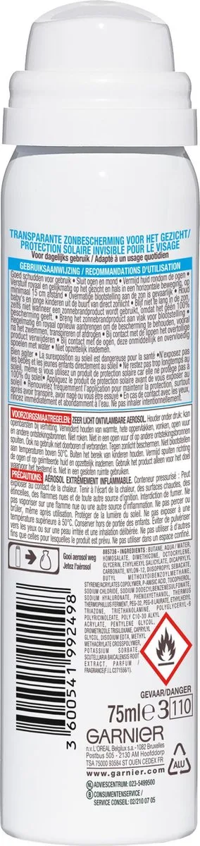 Garnier Ambre Solaire Super UV Mist SPF50+ 75ml