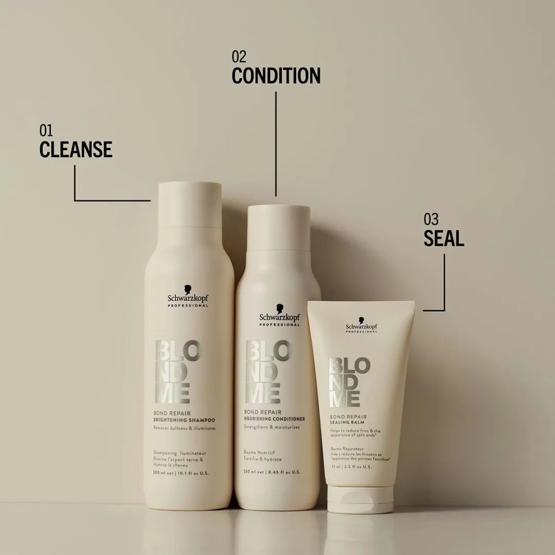 Schwarzkopf BlondMe Bond Repair Brightening Shampoo 300ml