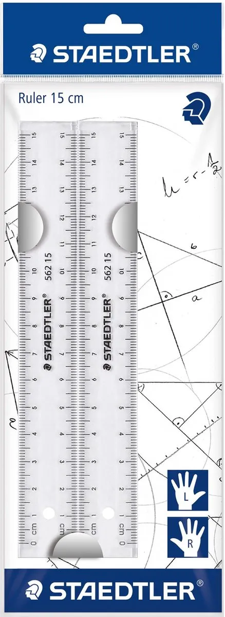 STAEDTLER Minerva Beletteringssjabloon 7mm - 2 Stuks Transparant - afbeelding 2 van 5