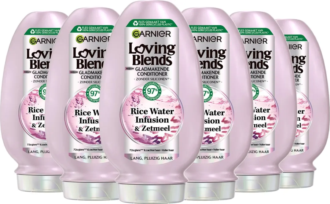 Garnier Loving Blends Rice Water Conditioner 250ml - 6 Stuks