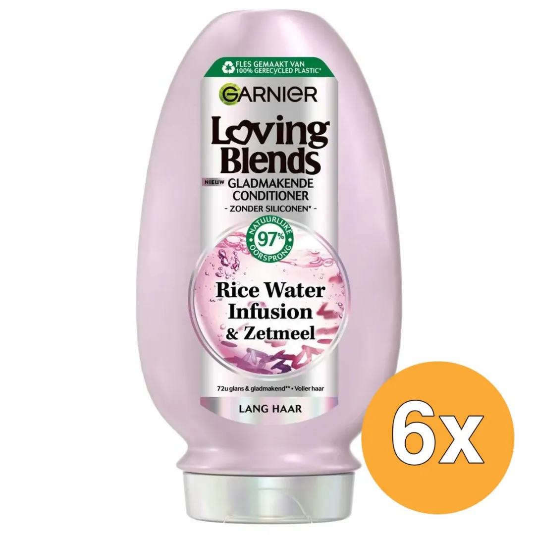 Garnier Loving Blends Rice Water Conditioner 250ml - 6 Stuks - afbeelding 6 van 6