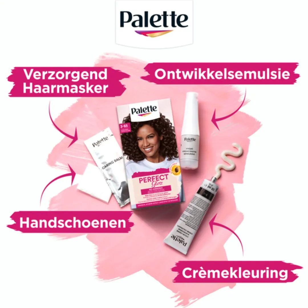 Schwarzkopf Poly Palette Perfect Gloss Haarverf 3-65 Velvet Brown - 150ml