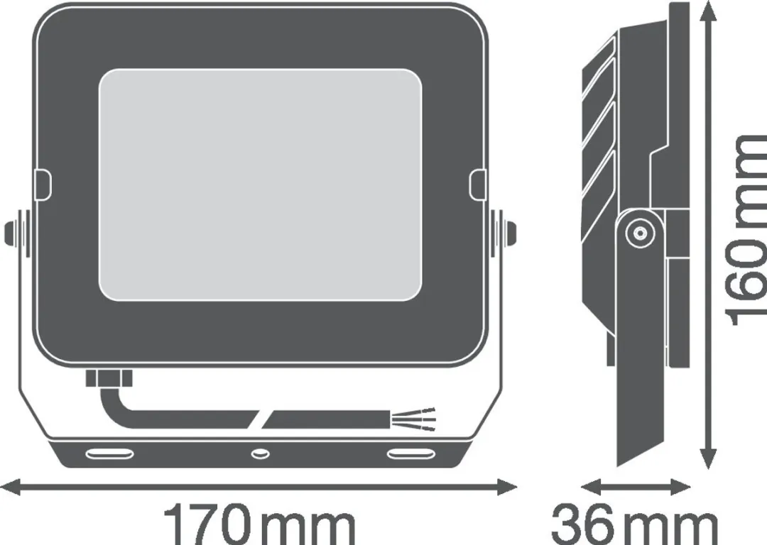 LEDVANCE LED Floodlight Compact 50W 5000lm - IP65 - afbeelding 3 van 4