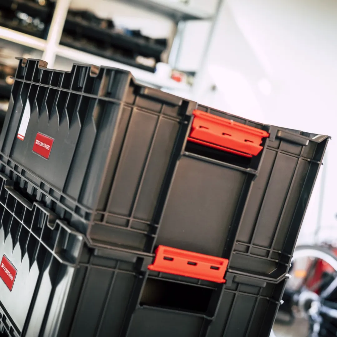 Toolbrothers RHINO XXL Gereedschapskoffer 35L - Rood/Zwart - afbeelding 4 van 5