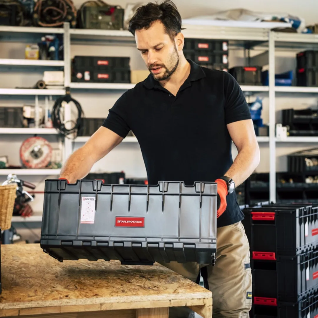 Toolbrothers RHINO XXL Gereedschapskoffer 35L - Rood/Zwart - afbeelding 5 van 5