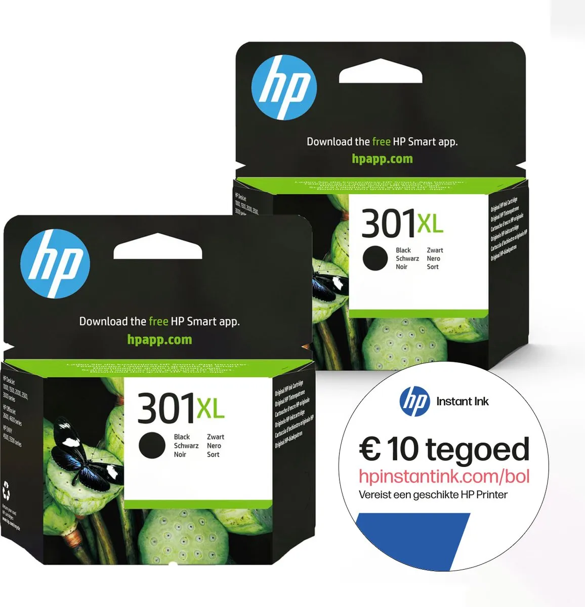 HP 301XL Inktcartridge Zwart