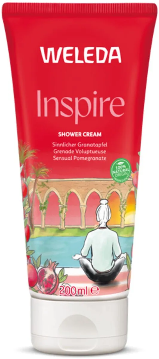 Weleda Douchecrème Granada Inspire Granaatappel 200ml - 6 Stuks