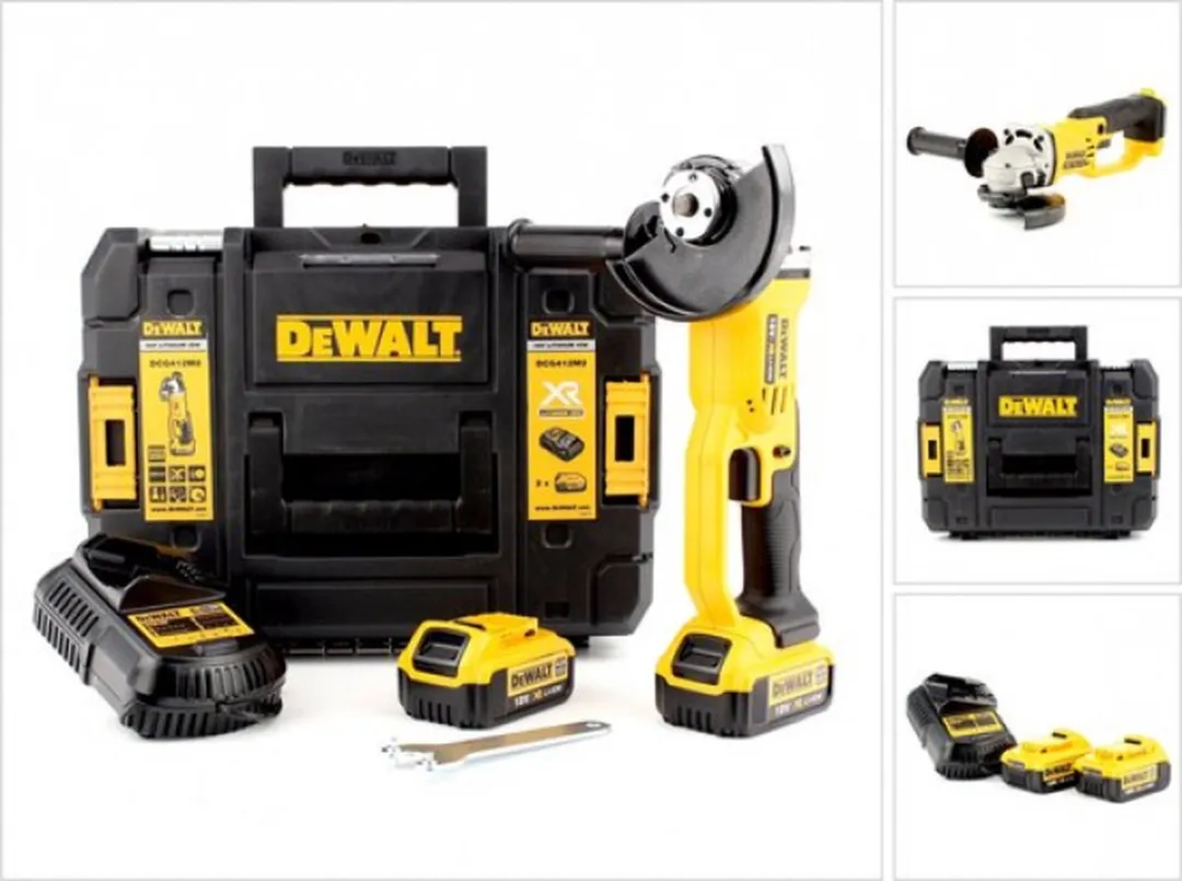 DeWalt DCG412M2 Accu-haakse slijper - 125mm - 2x 4Ah accu's - afbeelding 3 van 6