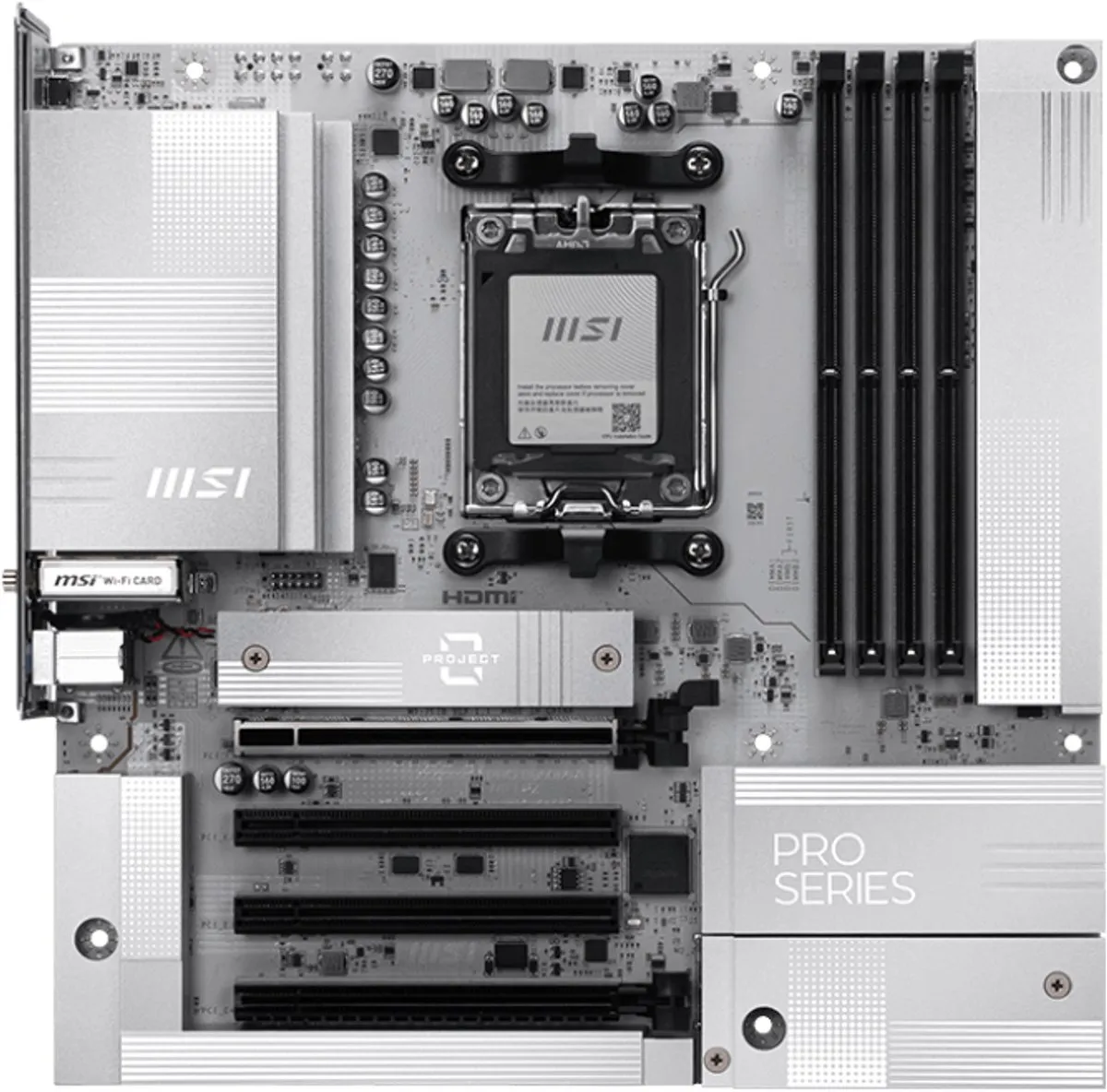 MSI PRO B850M-A WIFI PZ AM5 Micro-ATX Moederbord