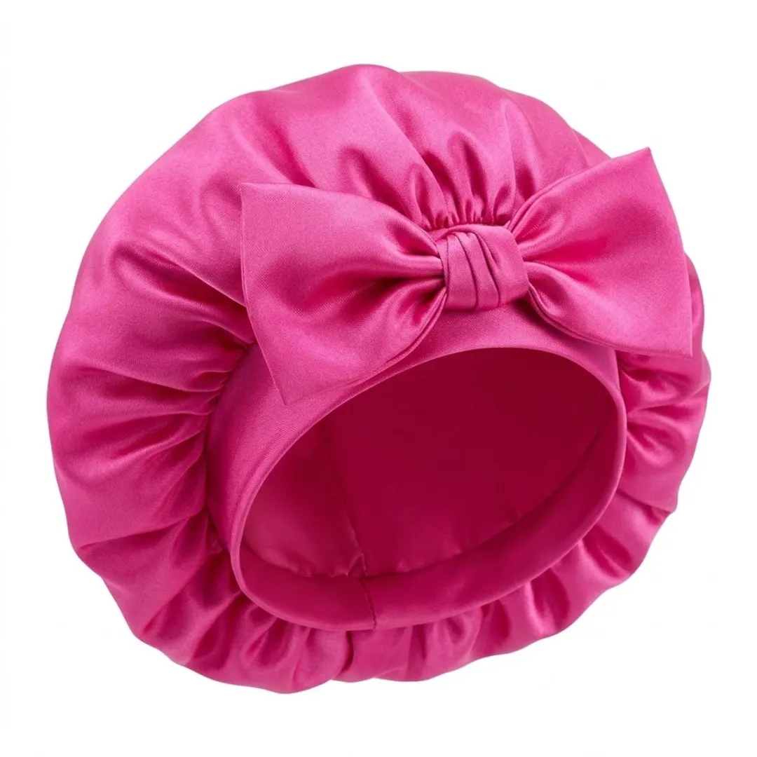 NuveX Satin Haarbonnet Felroze