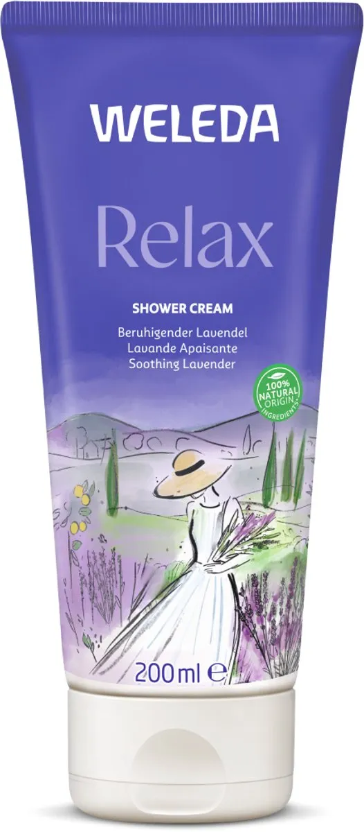Weleda Relax Douchecrème Lavendel Bergamot Vetiver 6x200ml