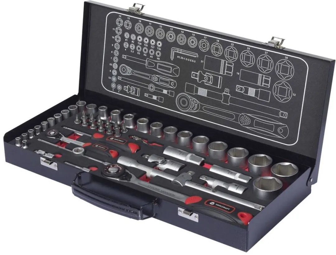 TOOLCRAFT TO-9626409 Omschakelratelset 1/4" 1/2" - 44,5 cm