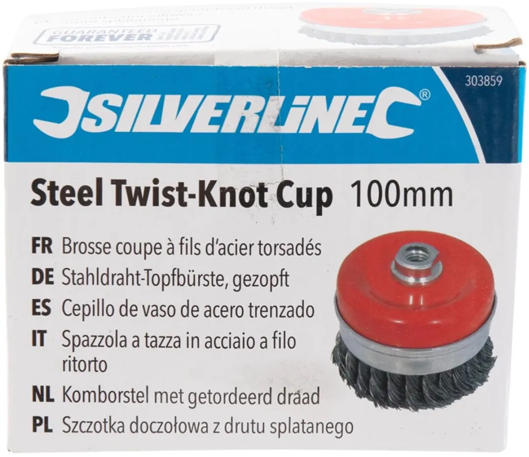 Silverline Komborstel M14 - Ø100mm - 0,5mm Staaldraad