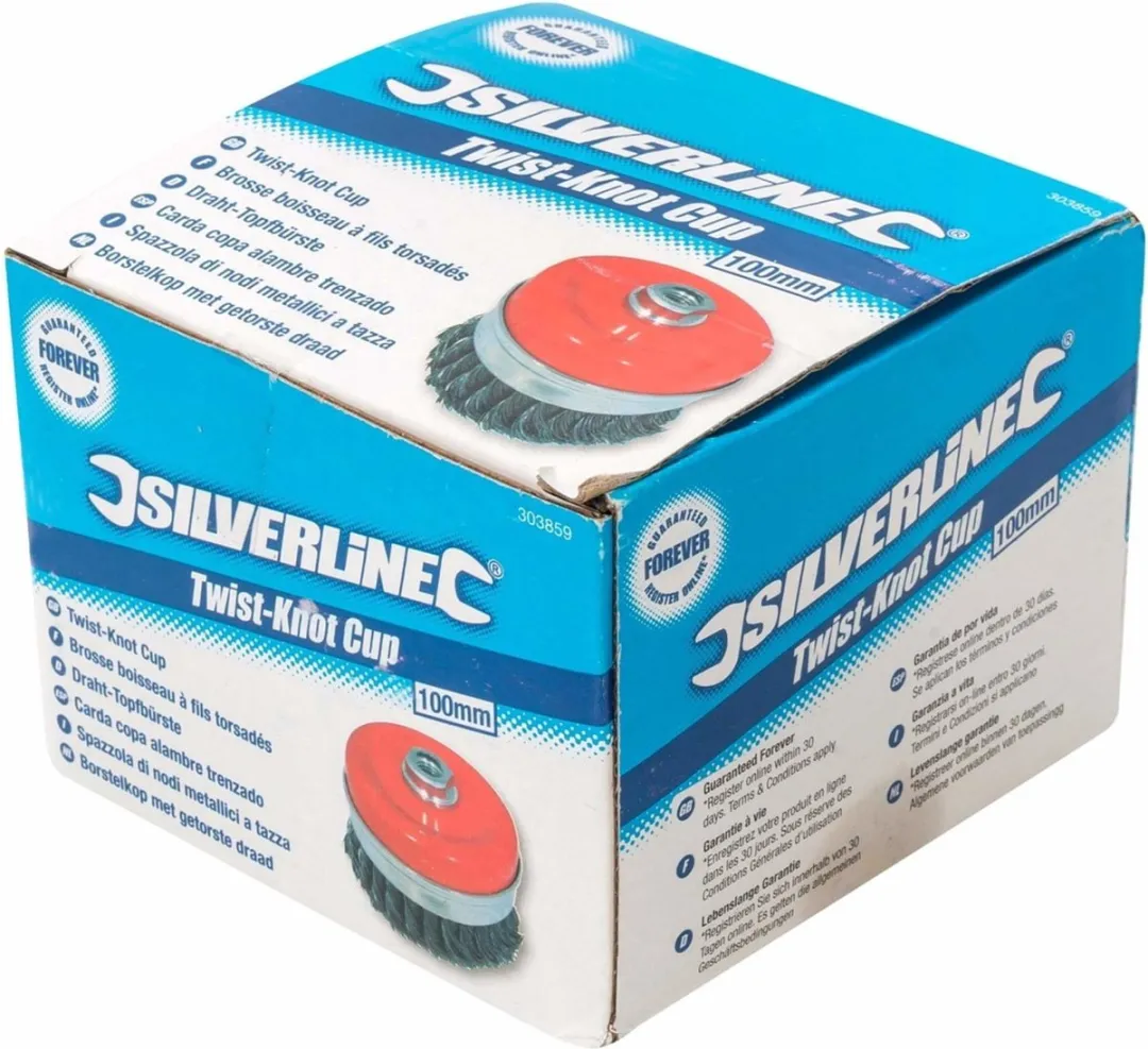 Silverline Komborstel M14 - Ø100mm - 0,5mm Staaldraad