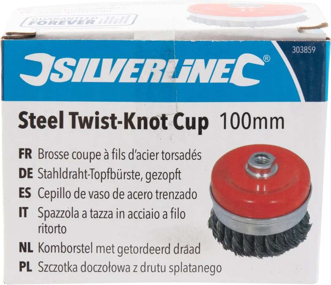 Silverline Komborstel M14 - Ø100mm - 0,5mm Staaldraad
