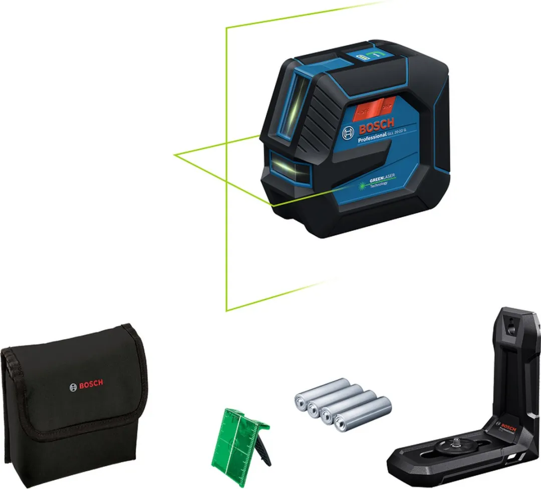 Bosch Professional GLL 20-22 G Lijnlaser - 4x AA