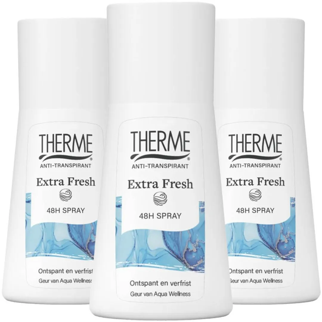 Therme Anti-Transpirant Extra Fresh Spray - 3x75ml - afbeelding 6 van 6