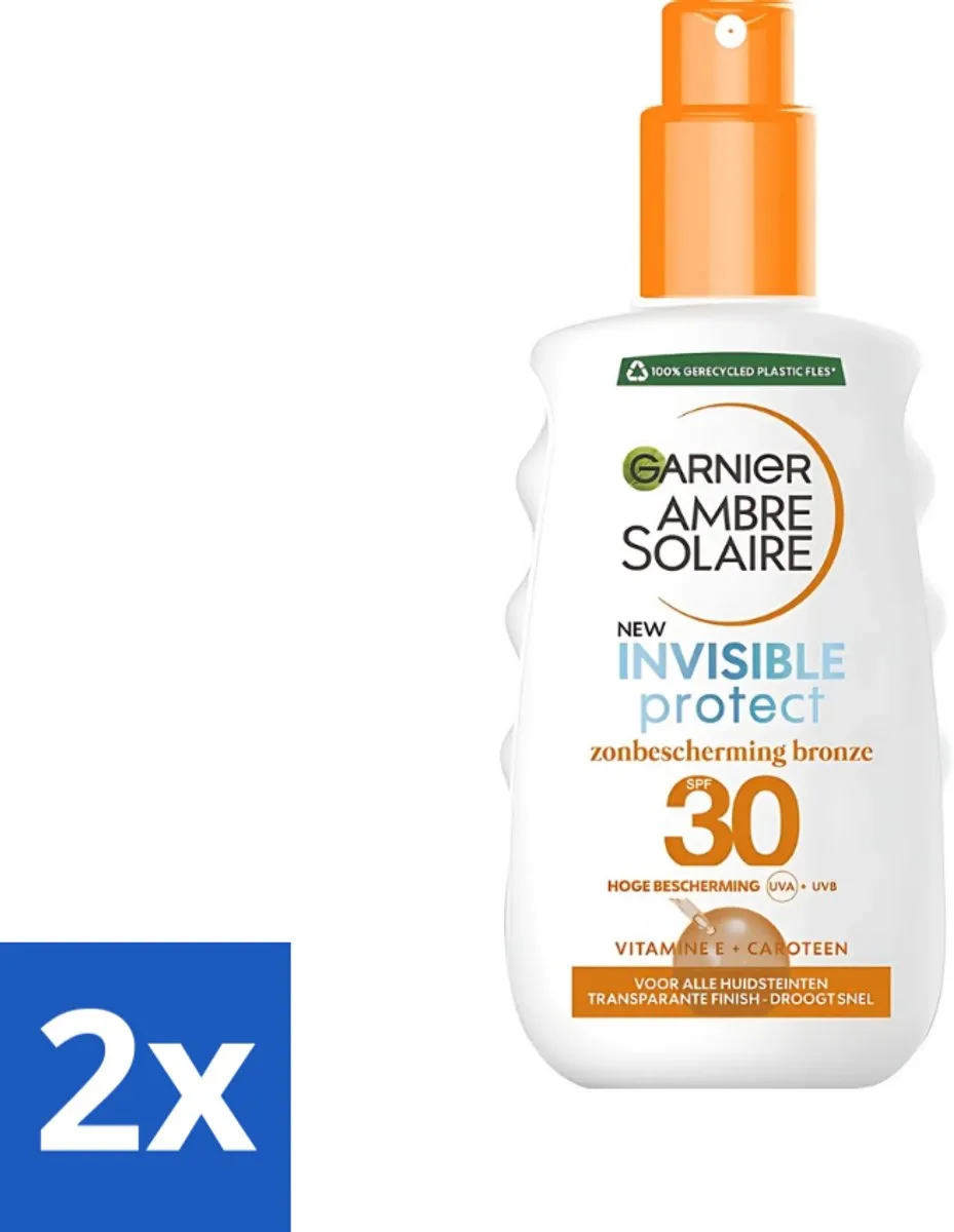 Garnier Ambre Solaire Invisible Protect Refresh Zonnebrandspray SPF 30