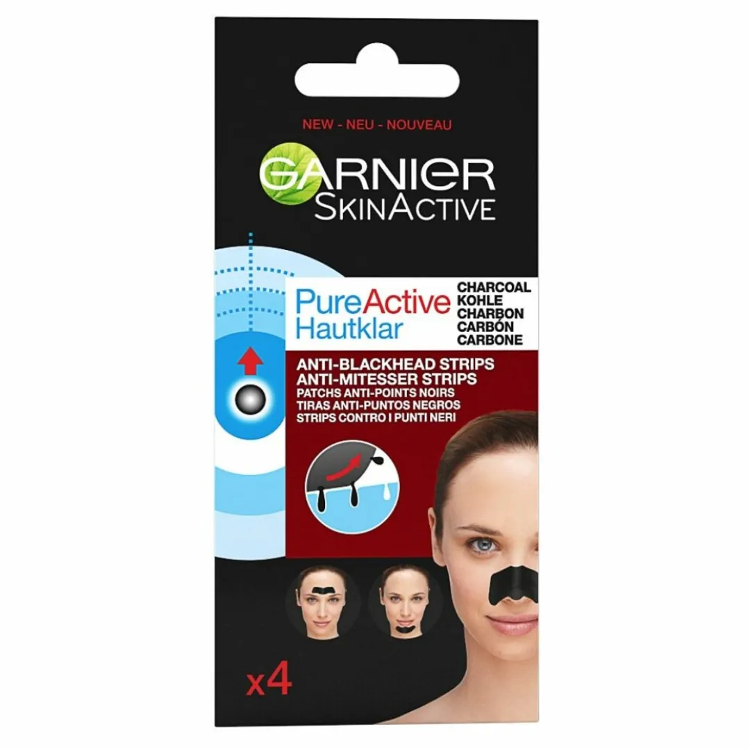 Garnier Pure Active Anti-Mee-Eters Strips Charcoal - 4 Stuks