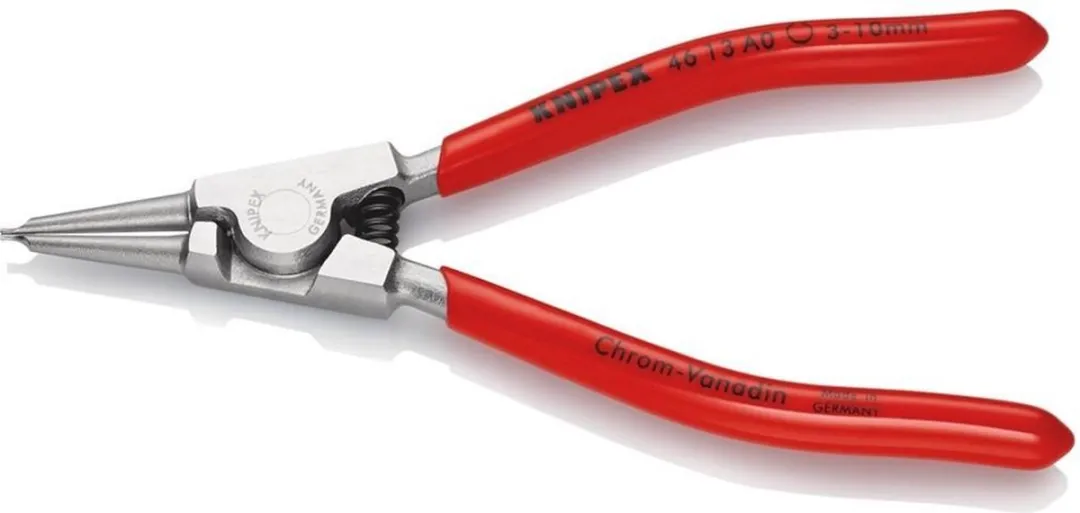 Knipex 46 13 A0 Borgveertang Buitenring 3-10mm - Rood/Zilver