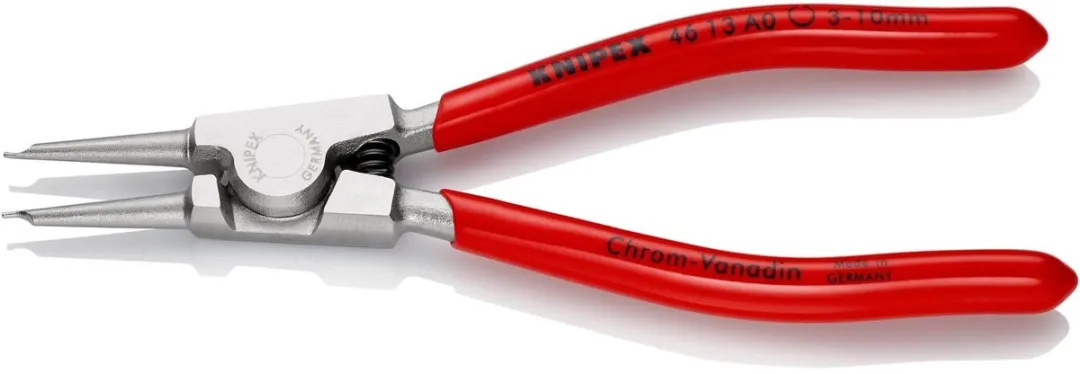 Knipex 46 13 A0 Borgveertang Buitenring 3-10mm - Rood/Zilver