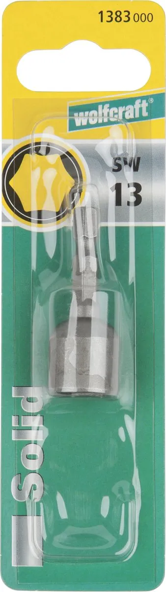 Wolfcraft Dopsleutel 13mm - 1 Stuks - Grijs