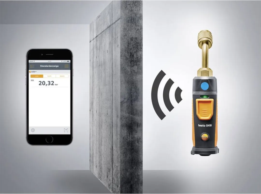 Testo 549i Gasdrukmeter - Smartphonebediening