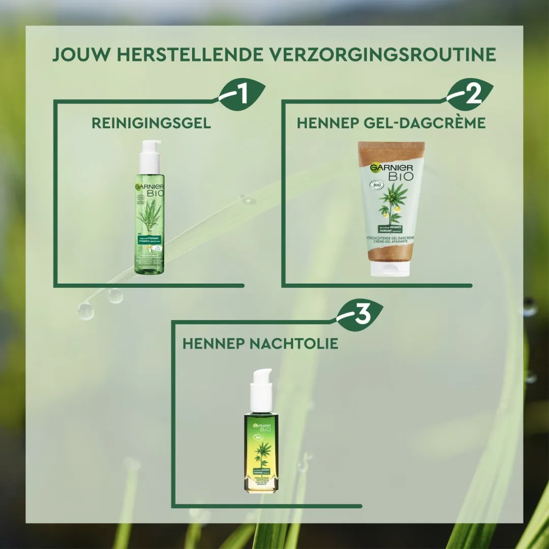 Garnier Bio Verzachtende Hennep Gel-Dagcrème 50ml