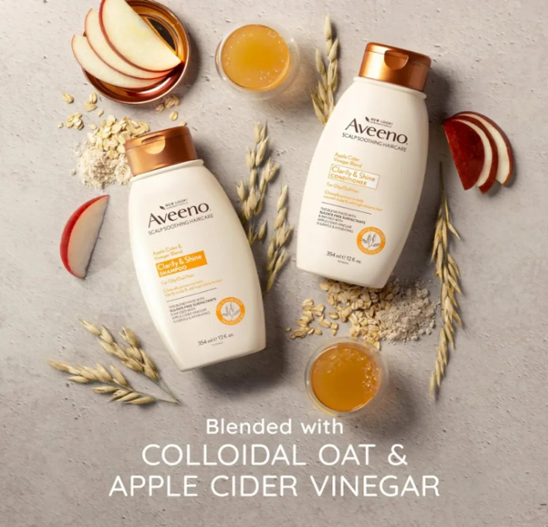 Aveeno Apple Cider Vinegar Shampoo & Conditioner - 2x 354ml