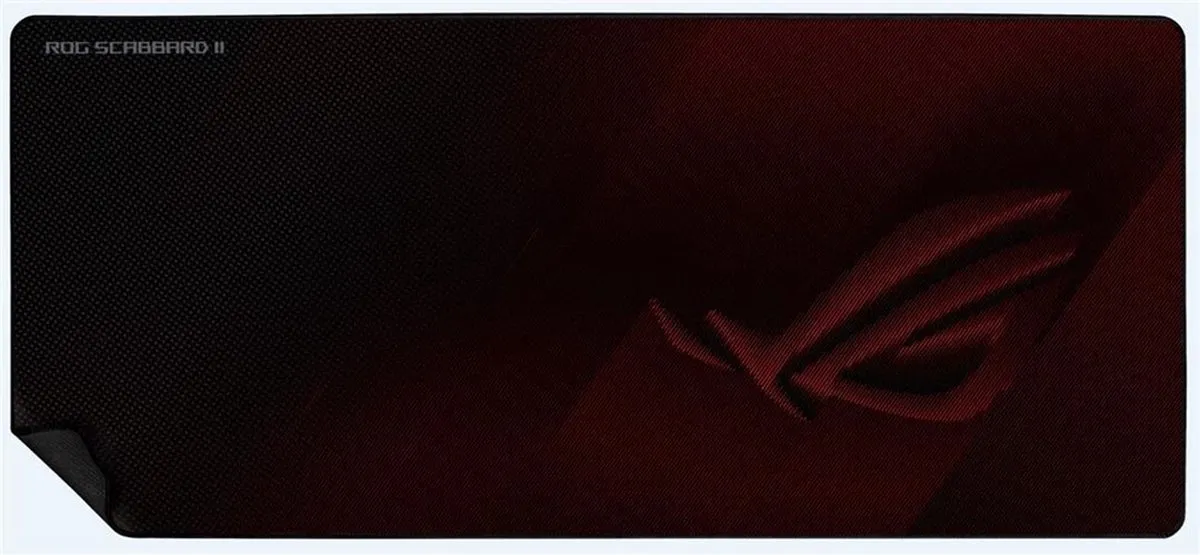 ASUS ROG Scabbard II Gaming Muismat - Zwart/Rood