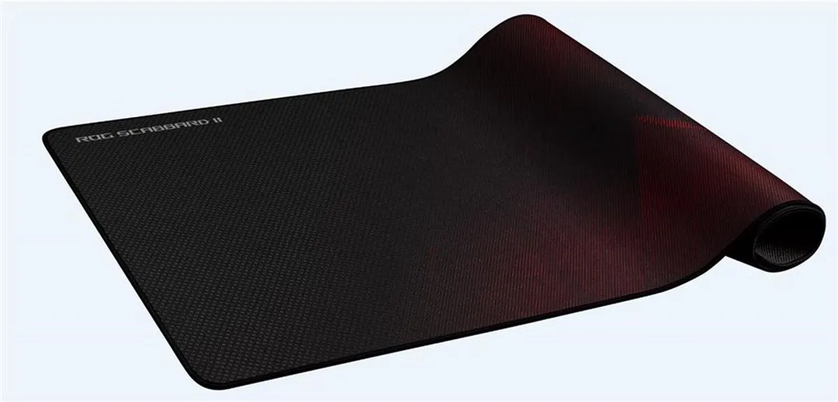 ASUS ROG Scabbard II Gaming Muismat - Zwart/Rood - afbeelding 6 van 6