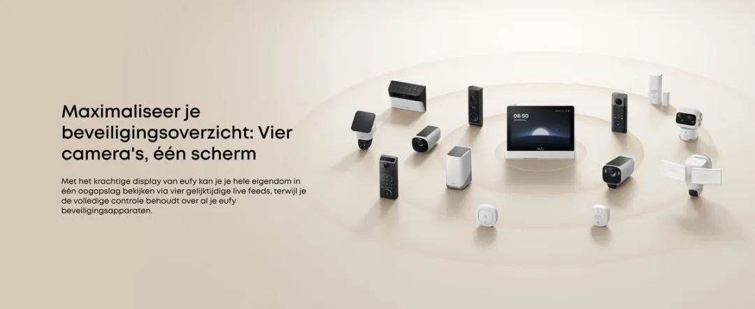 Eufy E10 Smart Display & E340 Video Deurbel Bundel - Wit