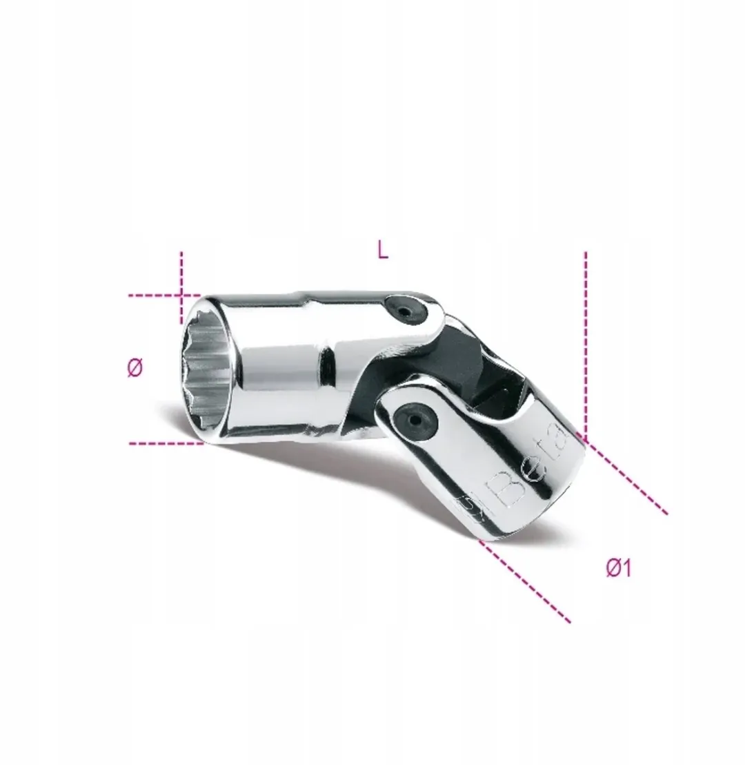 Beta 12-hoekige dop met scharnier 3/8" 17mm